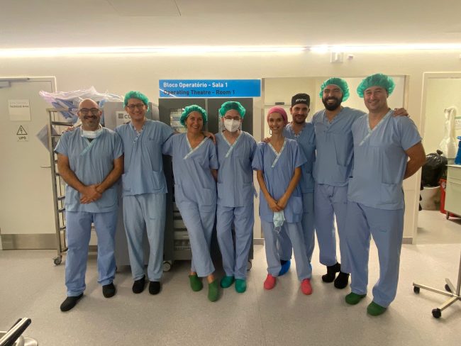 Surgeon to Surgeon, Pedro Simas, João Sarmento Esteves, David Pinto e Miguel Pádua Figueiredo Equipa da Anca e Bacia realizam Surgeon to Surgeon na área da Artroscopia da Anca